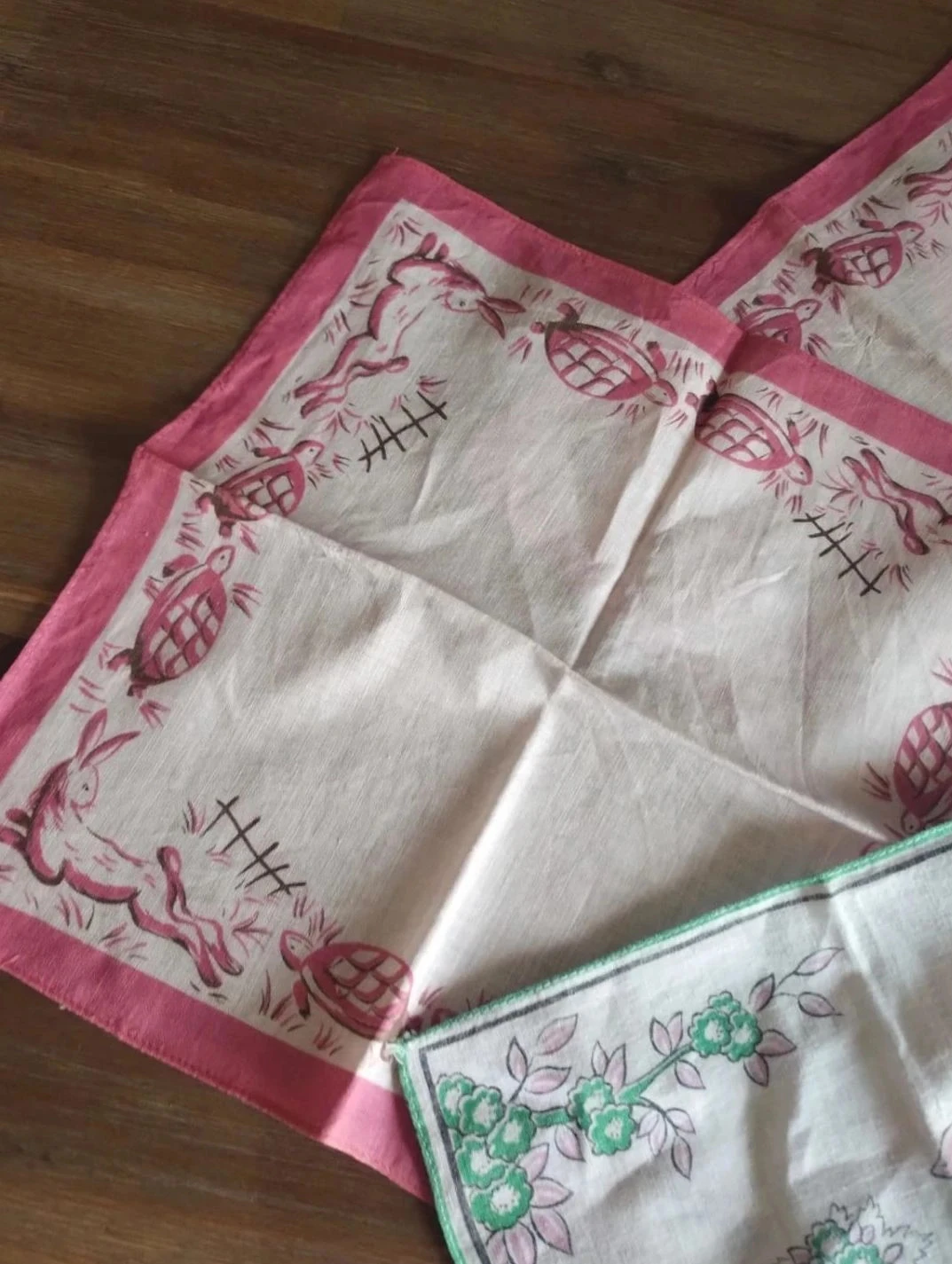 Lot of 5 old children's handkerchiefs – photo 3